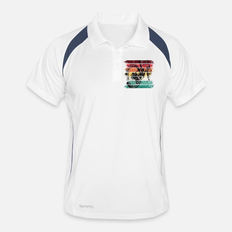Arc-en-ciel Grunge Vélo Art Polo respirant Homme