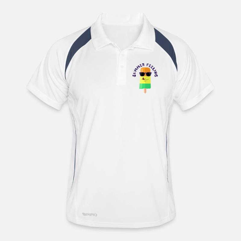 Crème glacée avec lunettes de soleil Summer Feeling Summer Polo respirant Homme