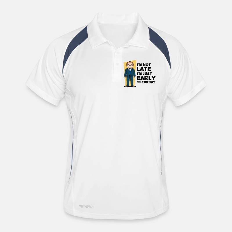 Animal Sloth Humorous Statement Snail's pace Men's Polo breathable