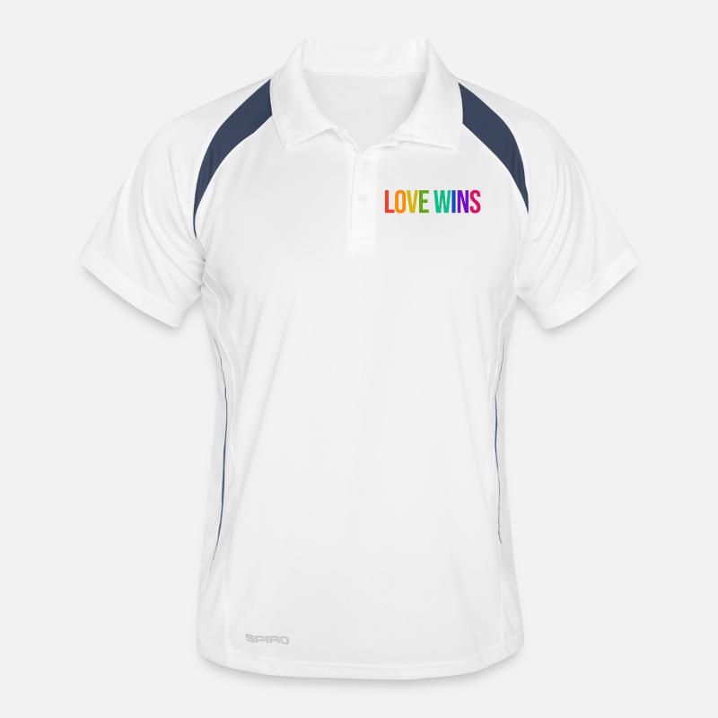 Déclaration d’égalité LGBT arc-en-ciel Fierté Polo respirant Homme