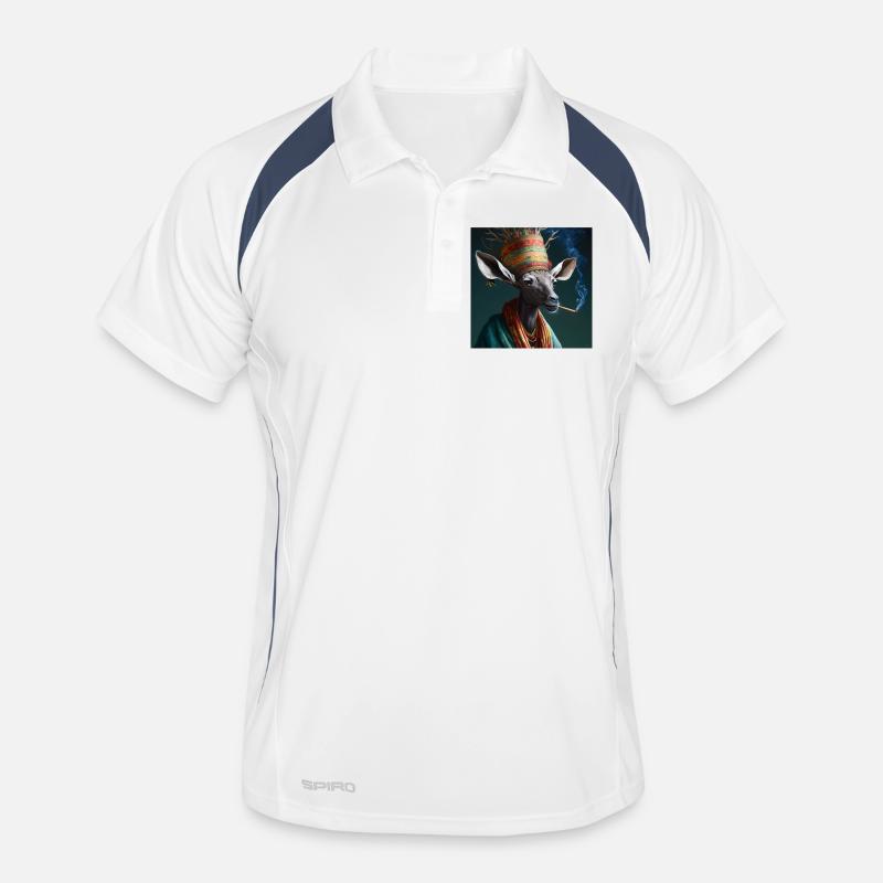 Cannabiche 01 sans typo Polo respirant Homme