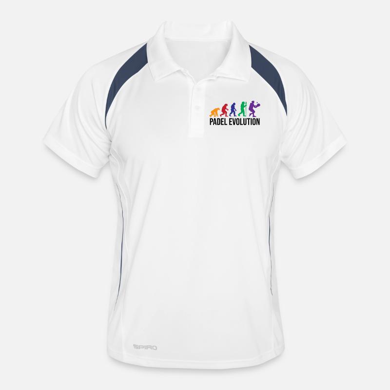 Padelspiel Padel Evolution Sportart Statement Männer Polo atmungsaktiv