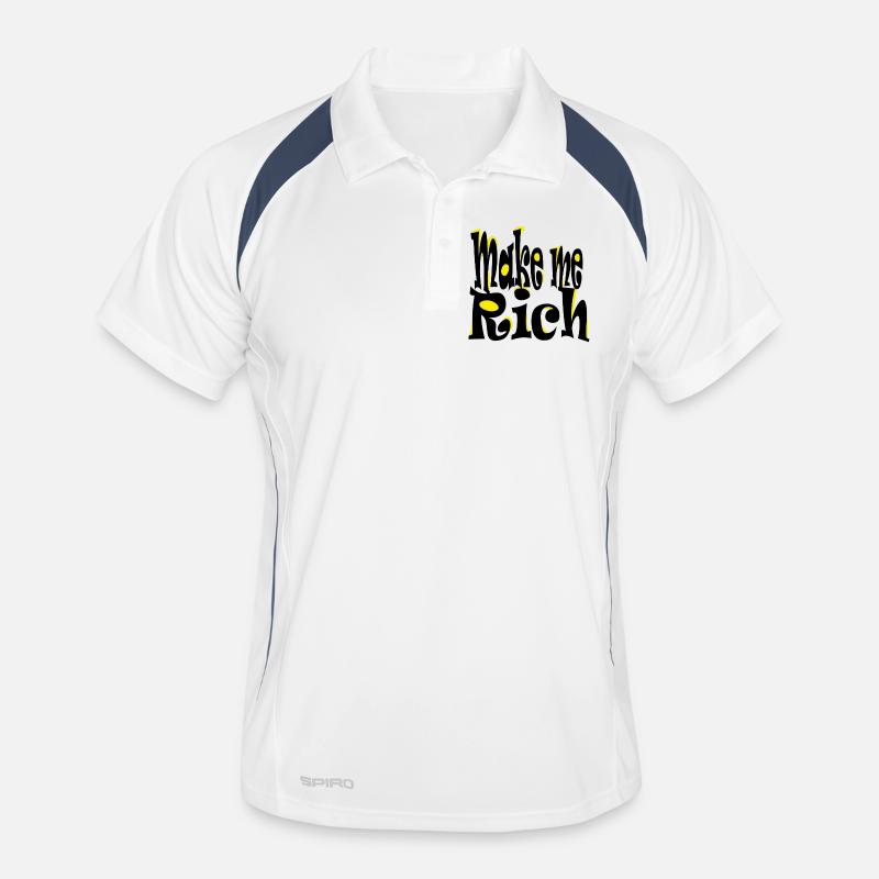 Make me Rich Men's Polo breathable