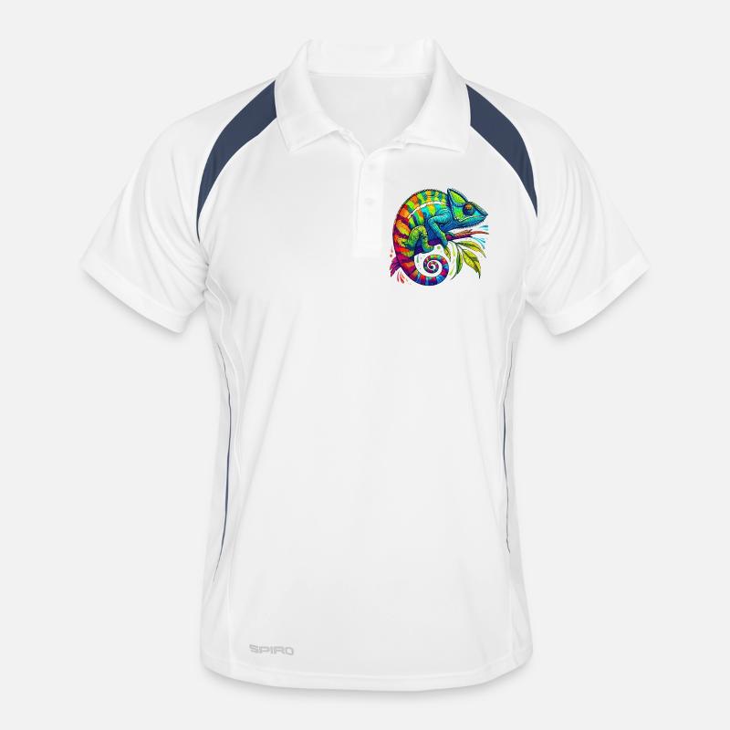 Chameleon - Men's Polo breathable - white/navy