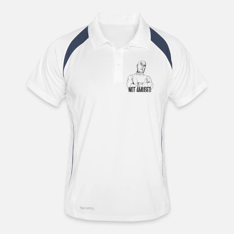 Not Amused – Sarkastisches Statement Design Männer Polo atmungsaktiv