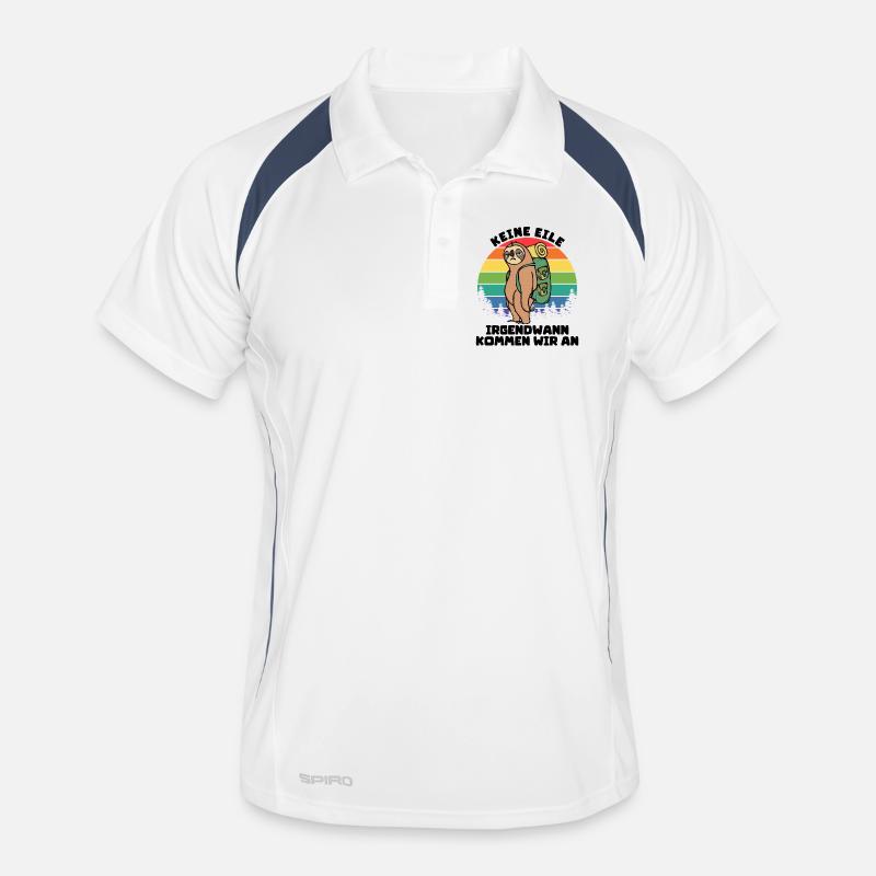 Hikers Statement Camping Nature Mountains Camping Men's Polo breathable