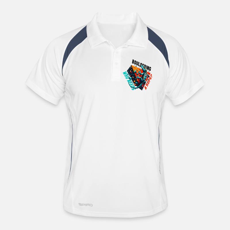 Bouldering Gecko Rope? Gift Men's Polo breathable