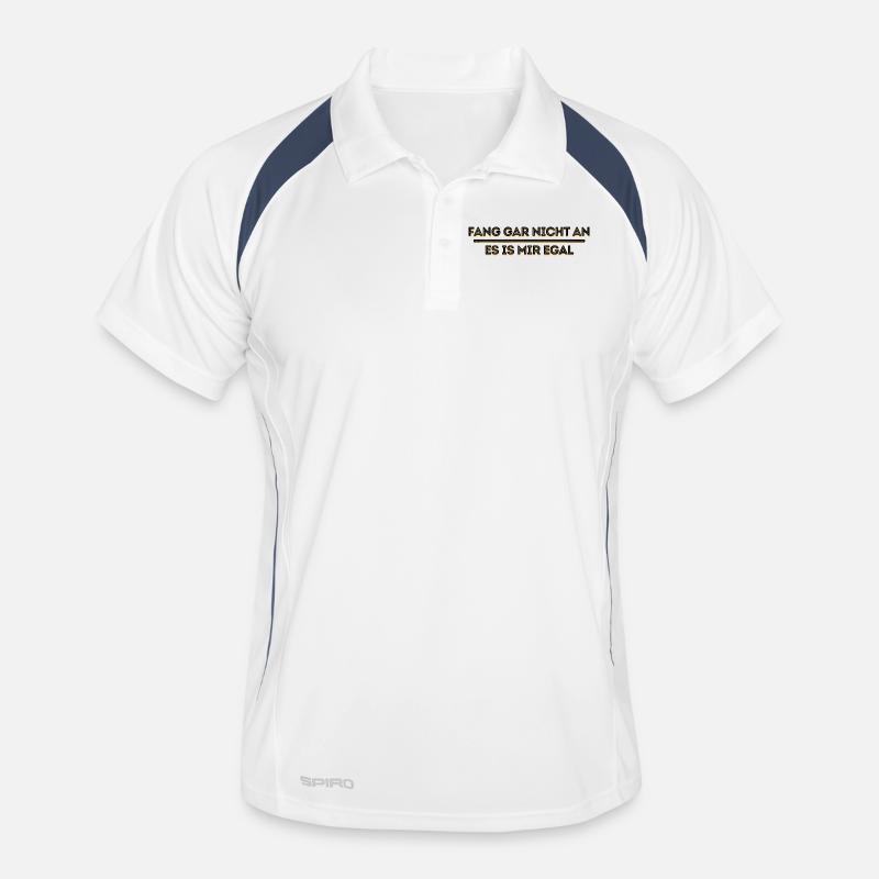 I don't care about the statement attitude Men's Polo breathable