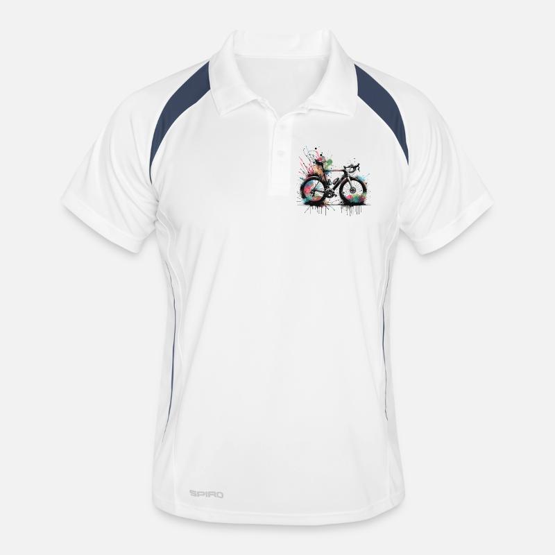 Bicycle Spray Paints Splash Men's Polo breathable