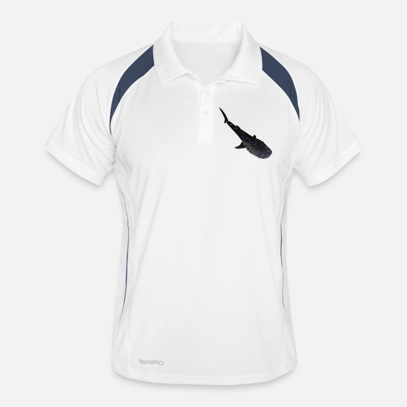 Requin-baleine Silhouette lumineuse Polo respirant Homme