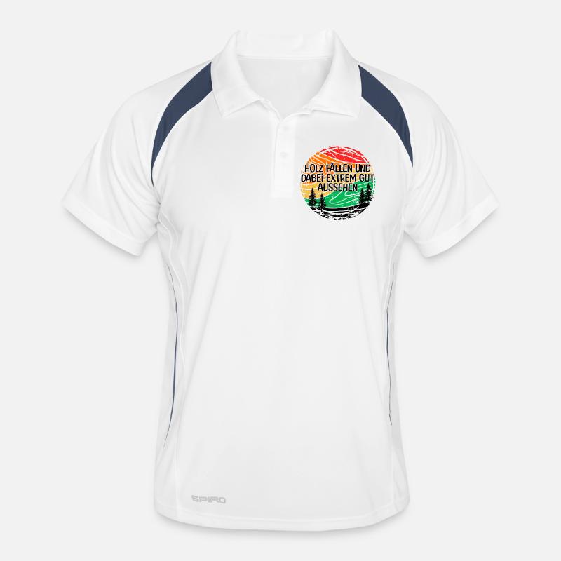 Forester Statement Tree Woodwork Lumberjack Wood Men's Polo breathable