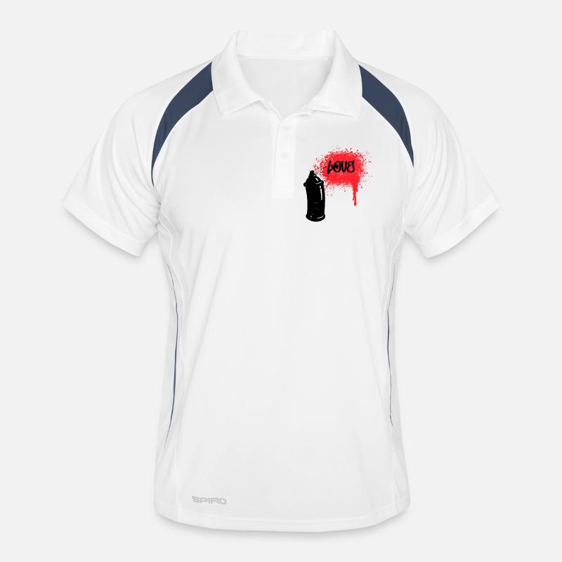 Drawing Graffiti Funky Spray Can Street Art Men's Polo breathable