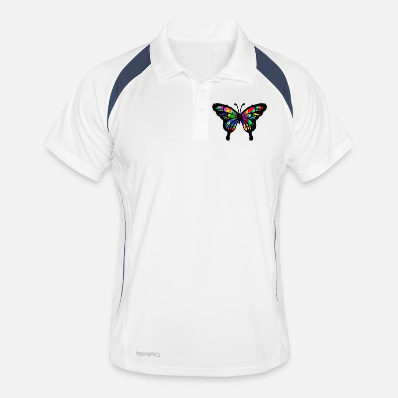 Graffiti Art papillon Illustration dessin Polo respirant Homme