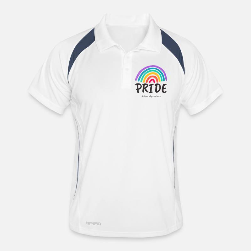 Pride noir - #diversitymatters Polo respirant Homme
