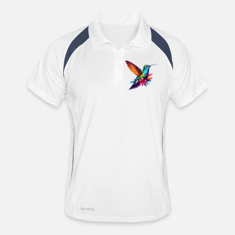 Hummingbird - Men's Polo breathable - white/navy