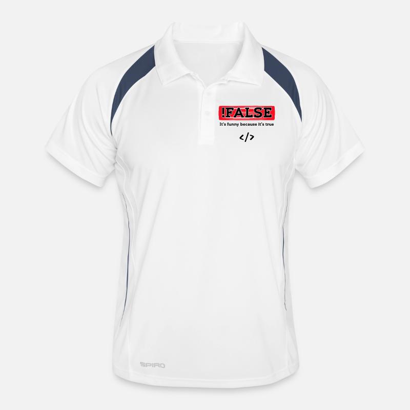 Code Debug Programmer Developer Funny Sayings Men's Polo breathable
