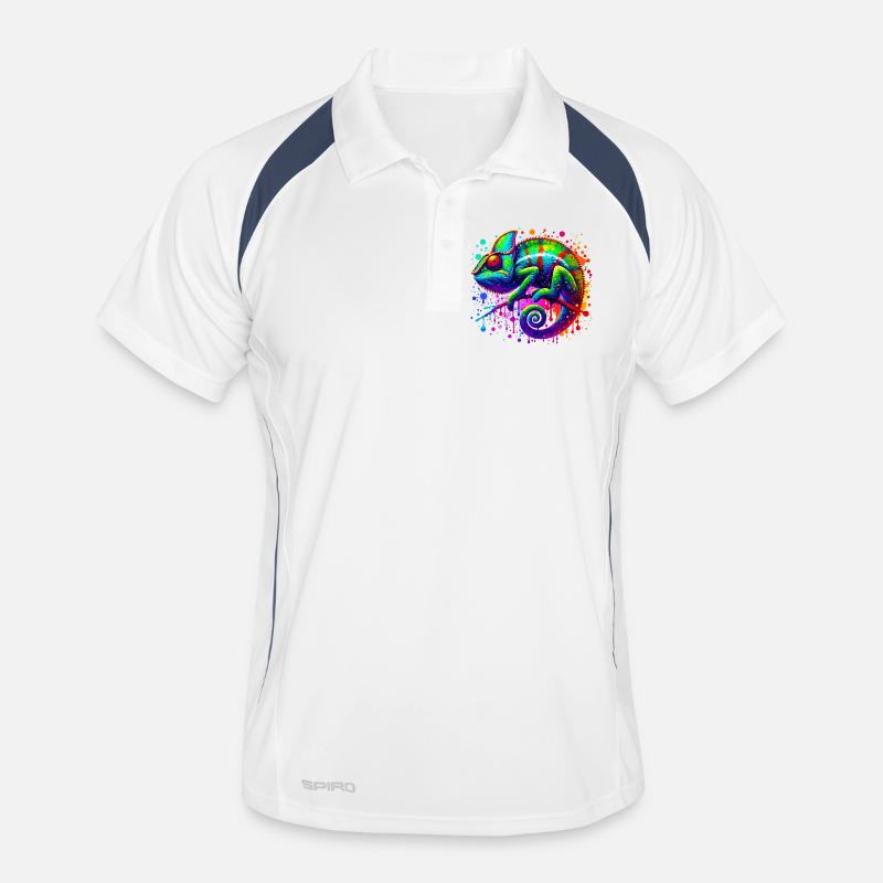 Chameleon - Men's Polo breathable - white/navy