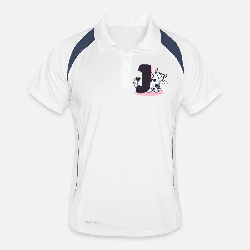 Lettre Chat J Polo respirant Homme