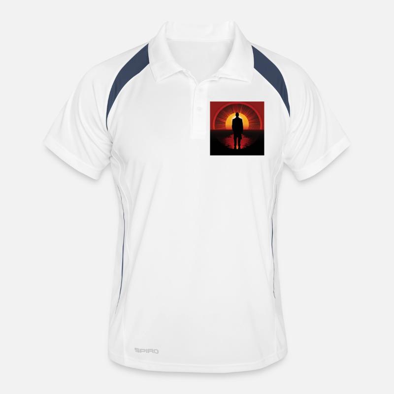 Coucher de soleil Ombre Vagabond Polo respirant Homme