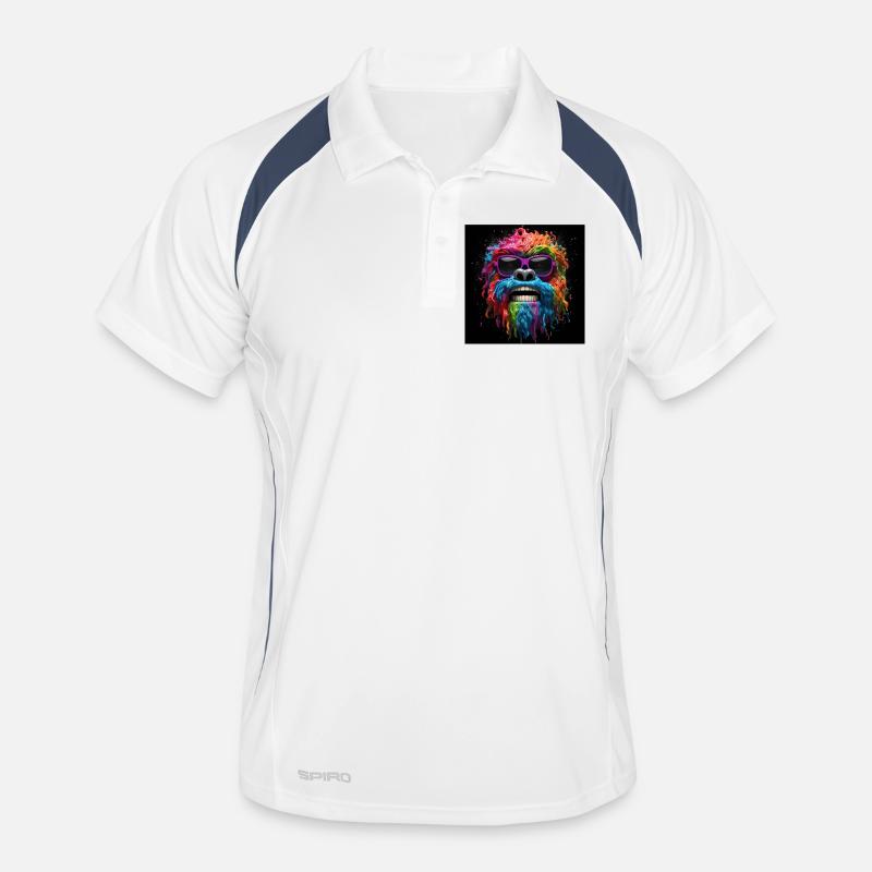 Gorille psychédélique avec lunettes de soleil Polo respirant Homme
