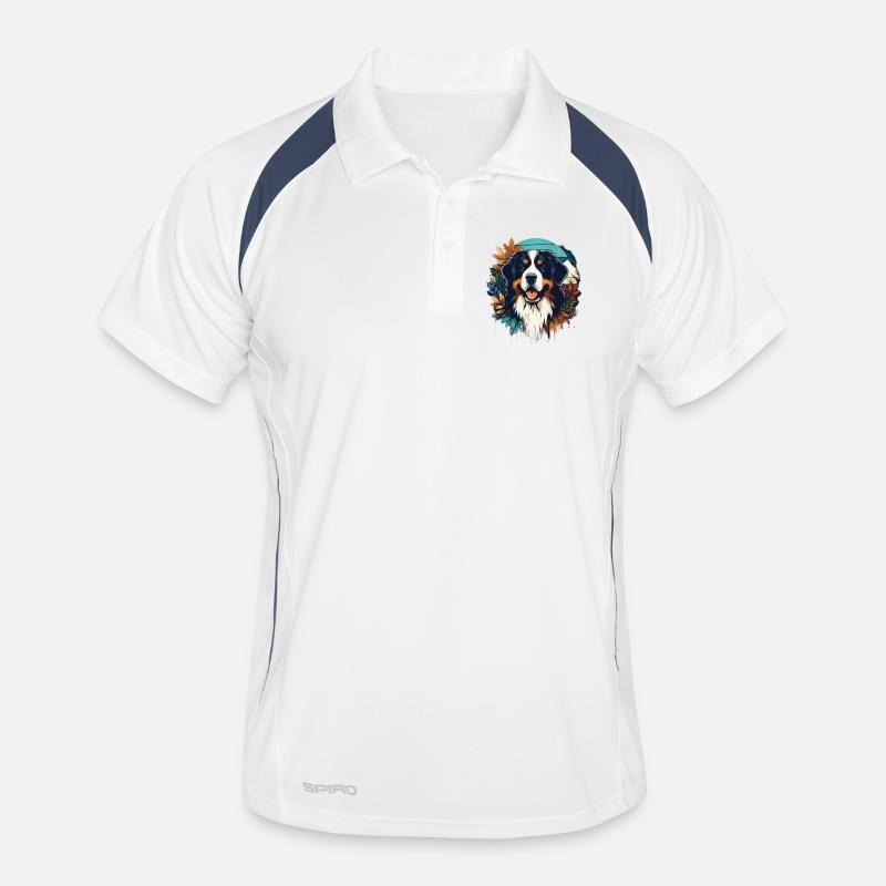 Bernese mountain dog Men's Polo breathable