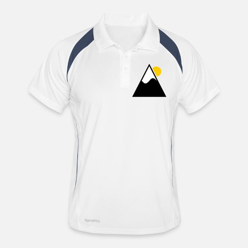 SKIER. SKI. RAQUETTE. SNOW. SNOWBOARD Polo respirant Homme