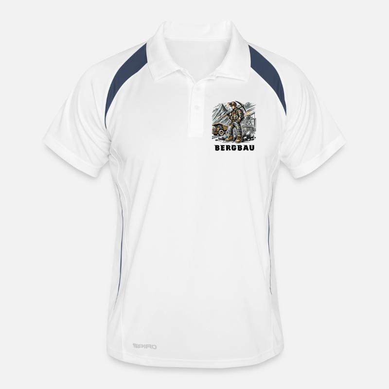 Hard work in mining Men's Polo breathable