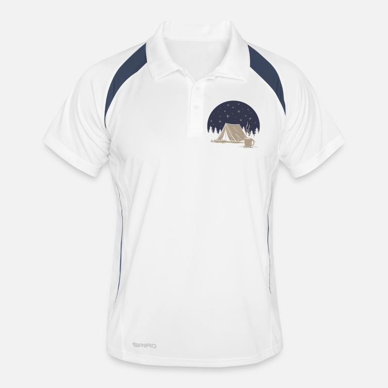Camping et café Polo respirant Homme