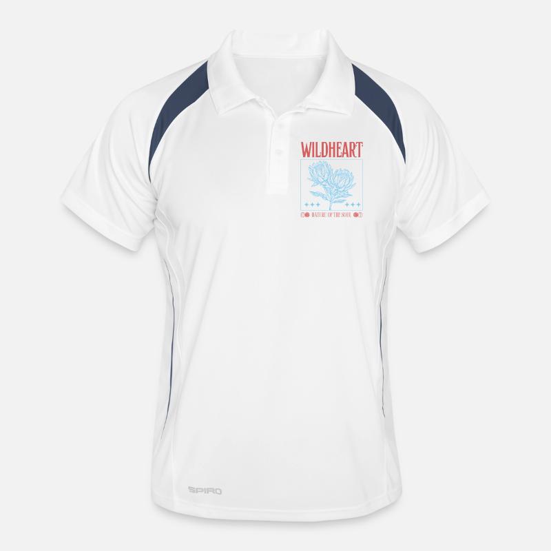 Wildheart – Déclaration florale inspirée de la nature Polo respirant Homme