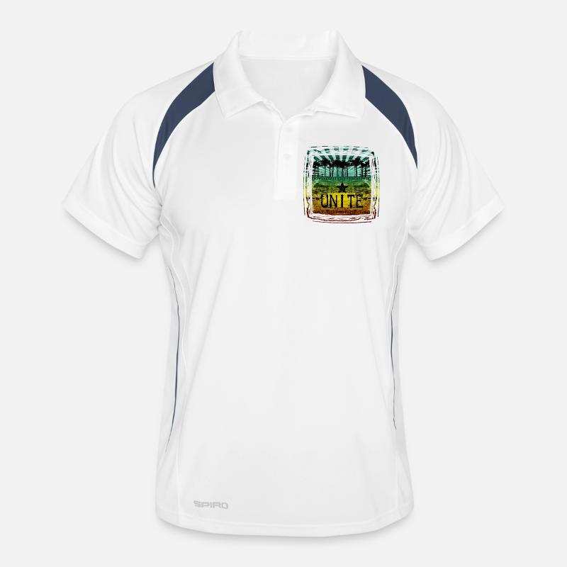 Design de motivation Unity avec des couleurs Reggae Polo respirant Homme