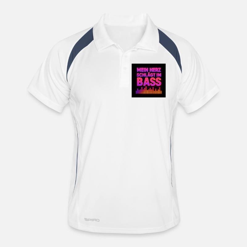 CA99D663-EC7C-4B5D-9703-3C60FD74DC17 - Männer Polo atmungsaktiv - Weiß/Navy