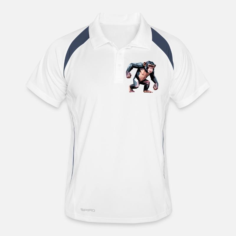 Monkey - Cool Low Poly Logo Men's Polo breathable