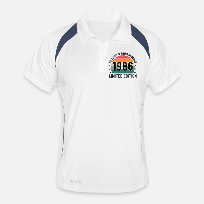 40 ans d’être génial 1986 Édition limitée Polo respirant Homme