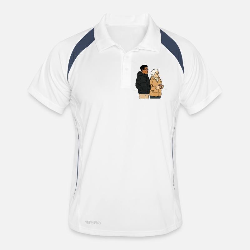 Grand-mère Karin avec son petit-fils Polo respirant Homme