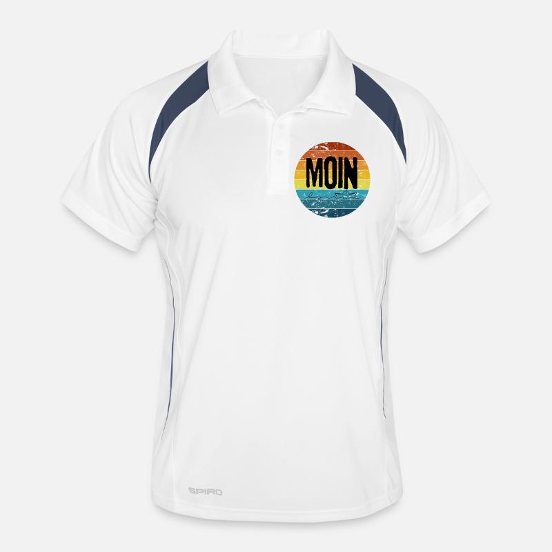 „MOIN Sunset“ – Retro Männer Polo atmungsaktiv