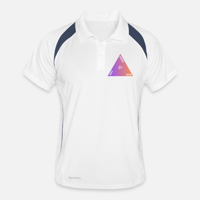 Triathlon Dreieck Gradient Männer Polo atmungsaktiv