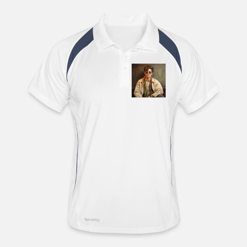 Portrait Retro Chic mit Sonnenbrille Männer Polo atmungsaktiv