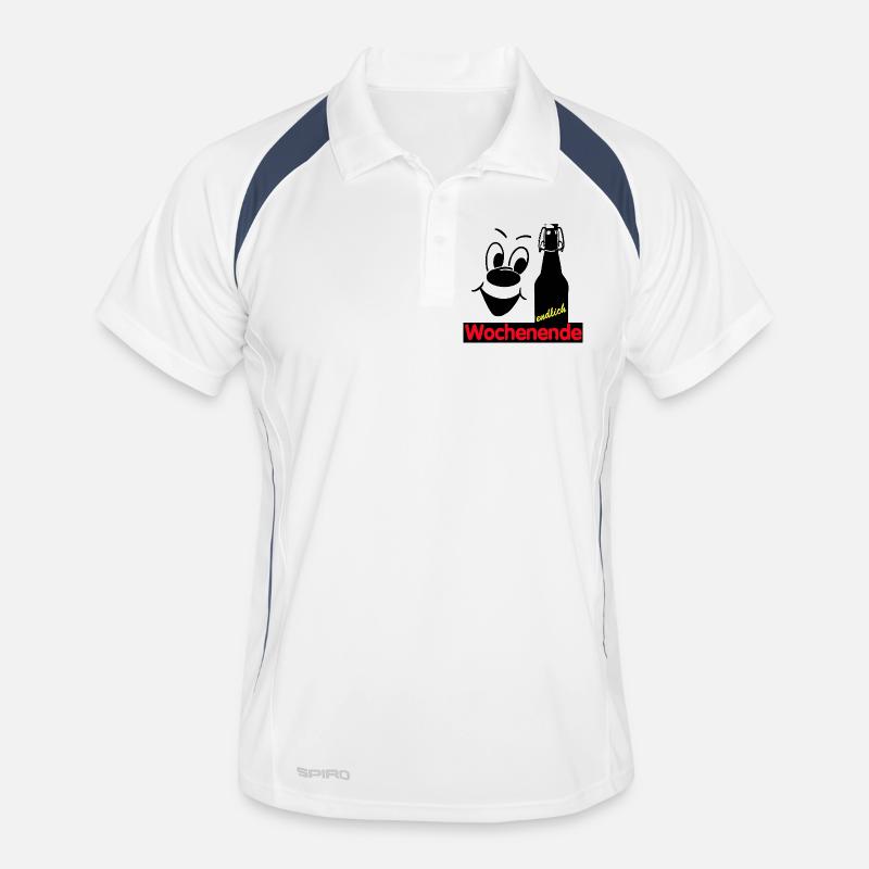 Endlich Wochenende Männer Polo atmungsaktiv
