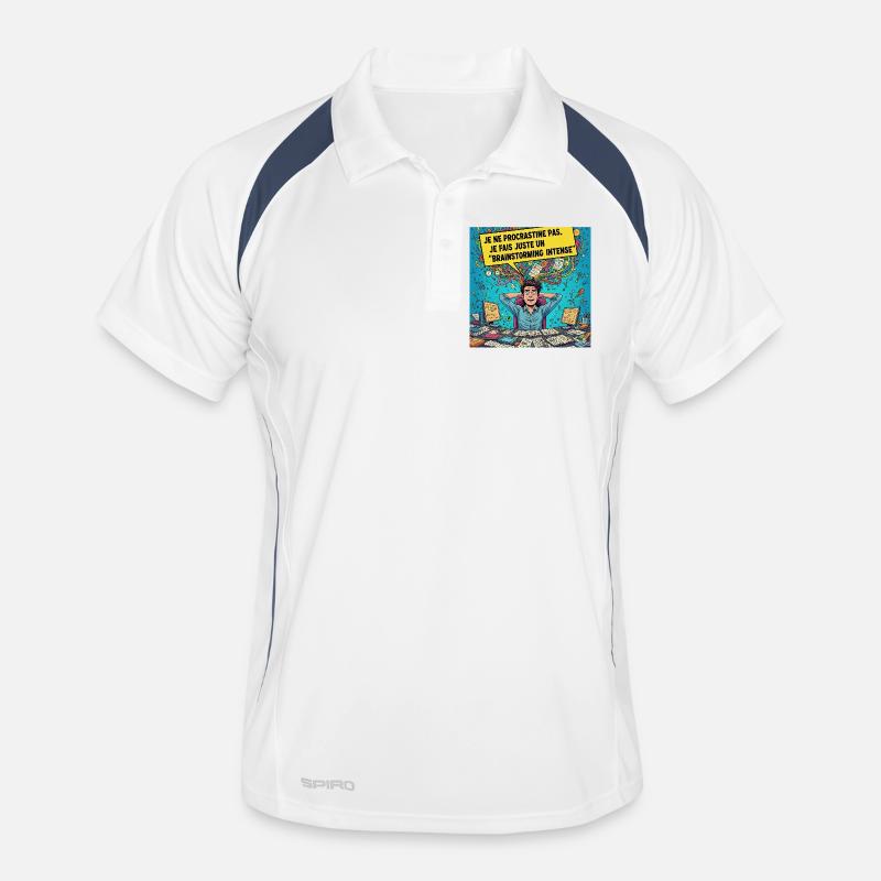 Brainstorming Intense Pop Art Polo respirant Homme