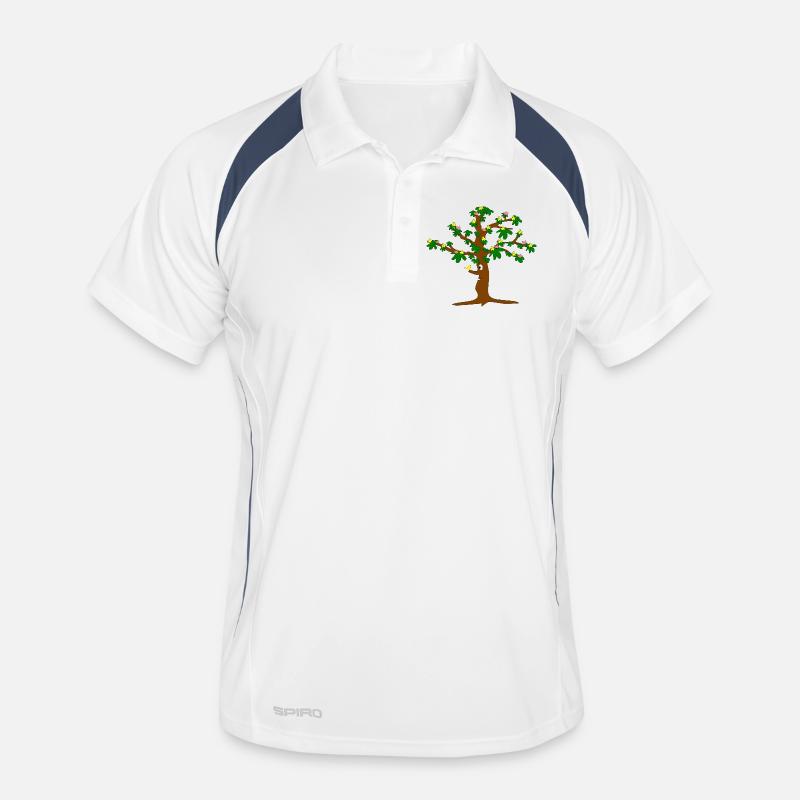 Arbre plein de fleurs Polo respirant Homme