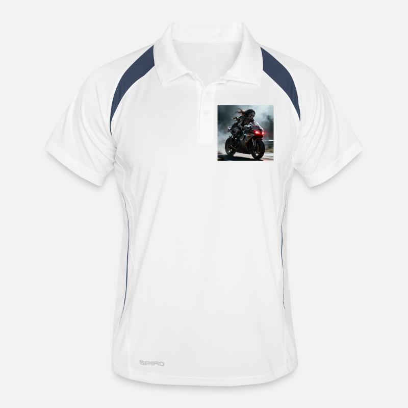 Zombie Rider sur une machine rouillée Polo respirant Homme