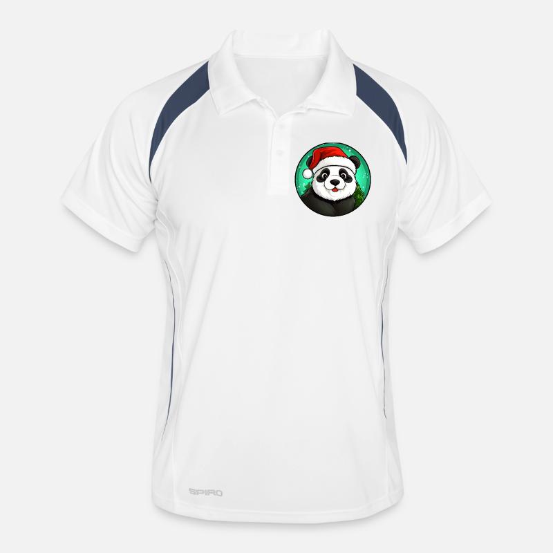 Panda Santa Claus Polo respirant Homme