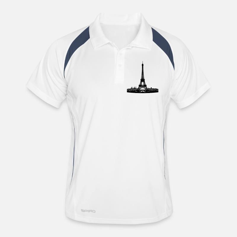 French eye-catcher Eiffel Tower typical Paris Men's Polo breathable