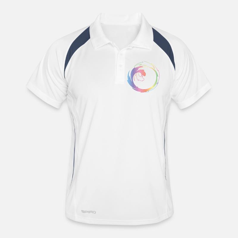 Roue chromatique créative comme cadre de design dynamique Polo respirant Homme