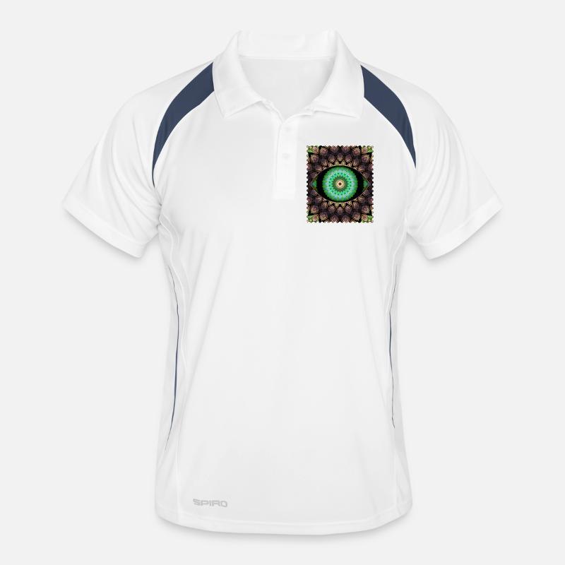 Kaleidoscopic eye pattern Men's Polo breathable
