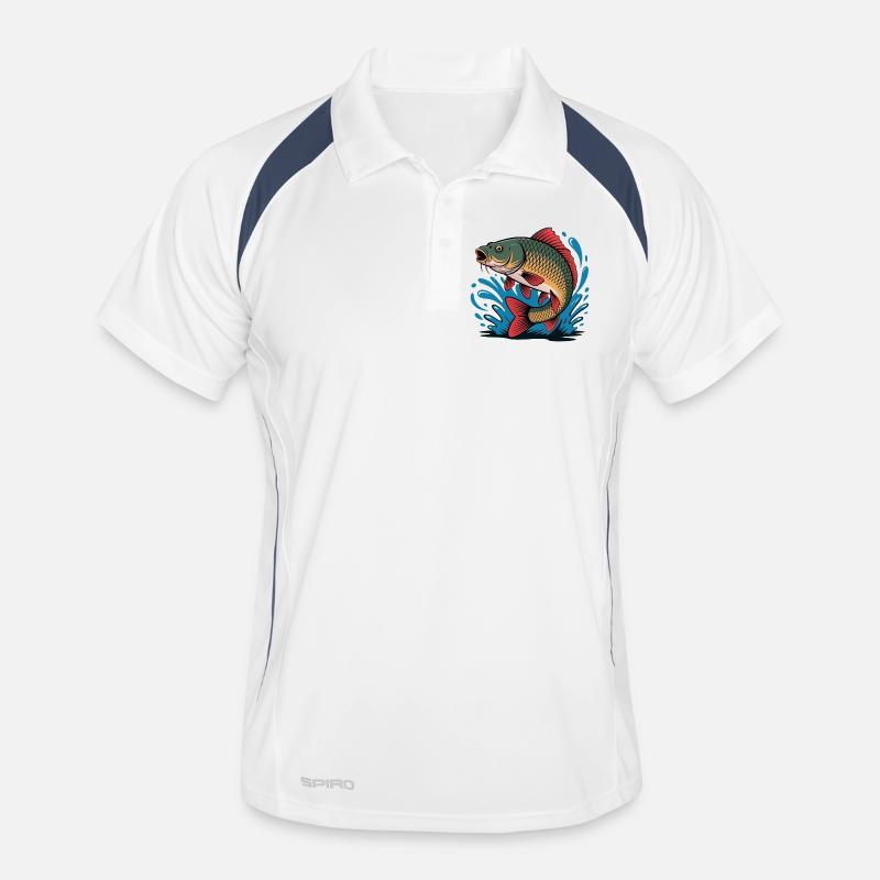 Jumping Carp Men's Polo breathable