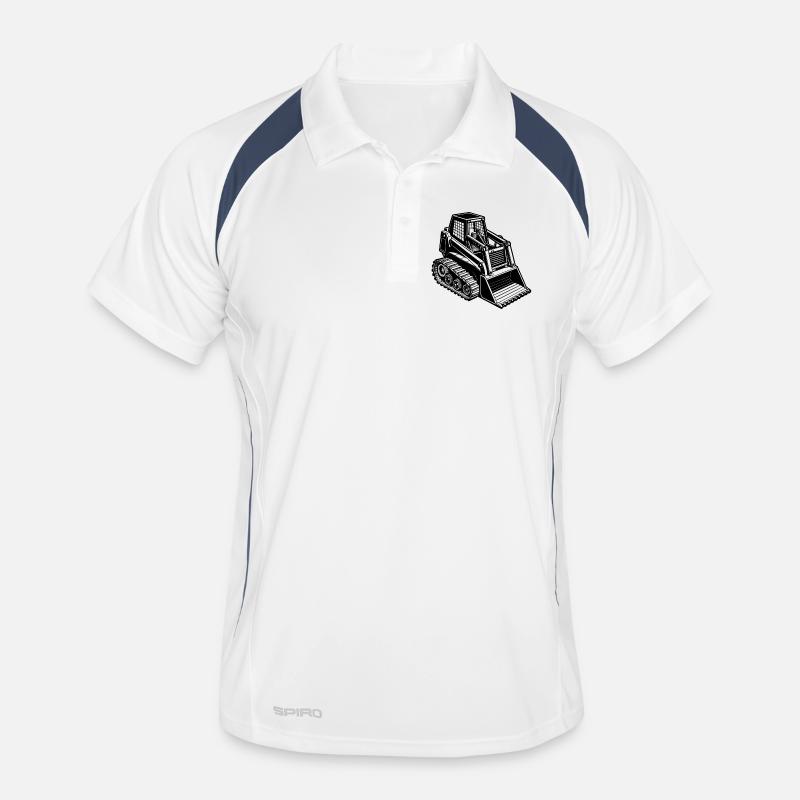 Track skid steer Men's Polo breathable