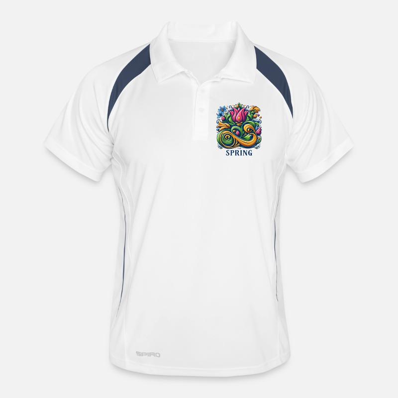 Logo du printemps Polo respirant Homme