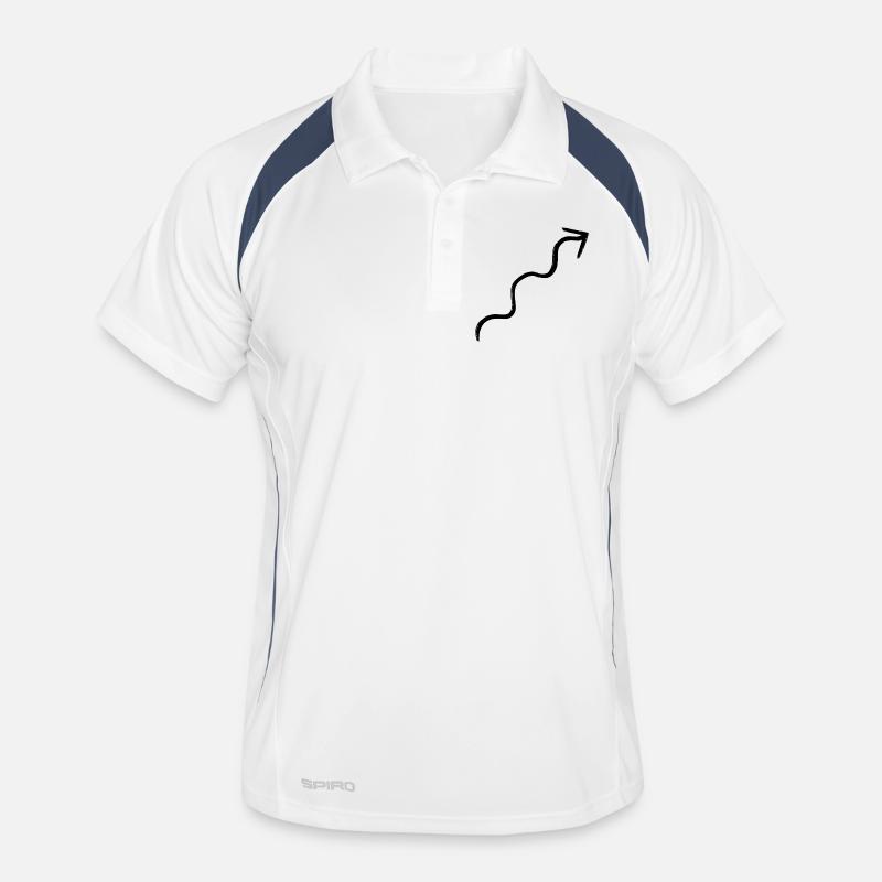 Flèche ondulée Polo respirant Homme