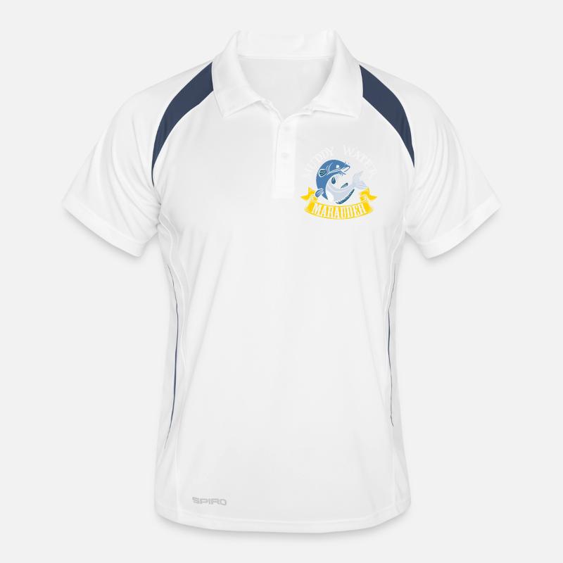 Poisson-chat pêcheur poisson-chat pêchent le poisson-chat Polo respirant Homme